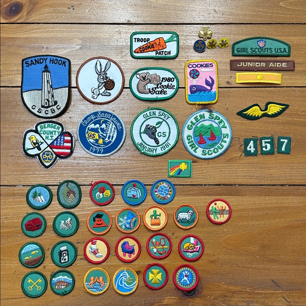 Vintage Girl Scout patches circa 1979-1982